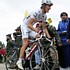 Andy Schleck w�hrend der 17. Etappe des  Giro d'Italia 2007